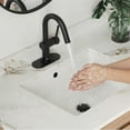 thumbnail image 1 of Stylish Single Handle 9-inch Matte Black Pull Down Dual Function Bathroom Faucet B-114N, 1 of 13