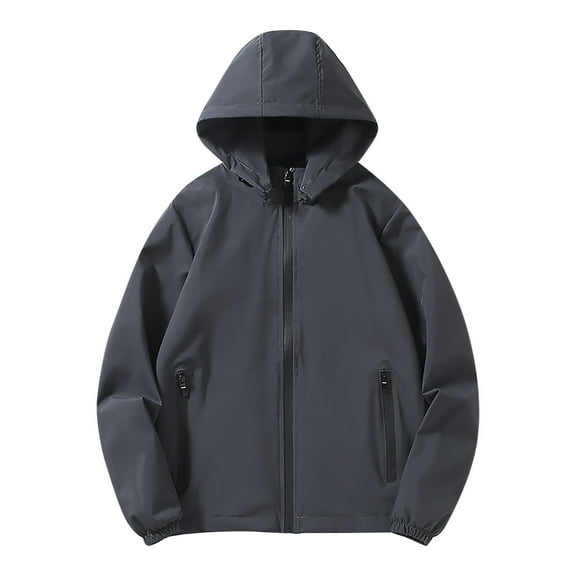 BONIXOOM Fleece Jacket Women Ski Jacket Women Drawstring Full Zip Winter Christmas Puffer Jacket Gray 4XL