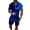 Blue, variant on Vedolay summer sets men 2 piece Men's Shorts Set Short Sleeve Crewneck Tee Track Shorts with Pockets,Gray XXL