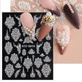 thumbnail image 5 of Calcomanías adhesivas TANGJMXG para Decoración DE uñas flores DE encaje Diseño DE arte DE uñas DE boda, 5 of 5