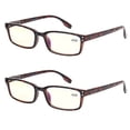 thumbnail image 2 of Kerecsen Lunettes d'Ordinateur 2 Paires Protection UV, Anti Rayons Bleus, Anti-Éblouissement et Résistantes aux Rayures Lunettes de Lecture (Demi, 2.50, Multiplicateur_x), 2 of 4