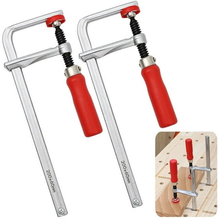 

2 PCS Quick Screw Guide Rail Clamps for MFT and Guide Rail System 7-7/8 Capacity 530 Lb Clamping Force Guide Rial Clamps for Wooden Workpieces
