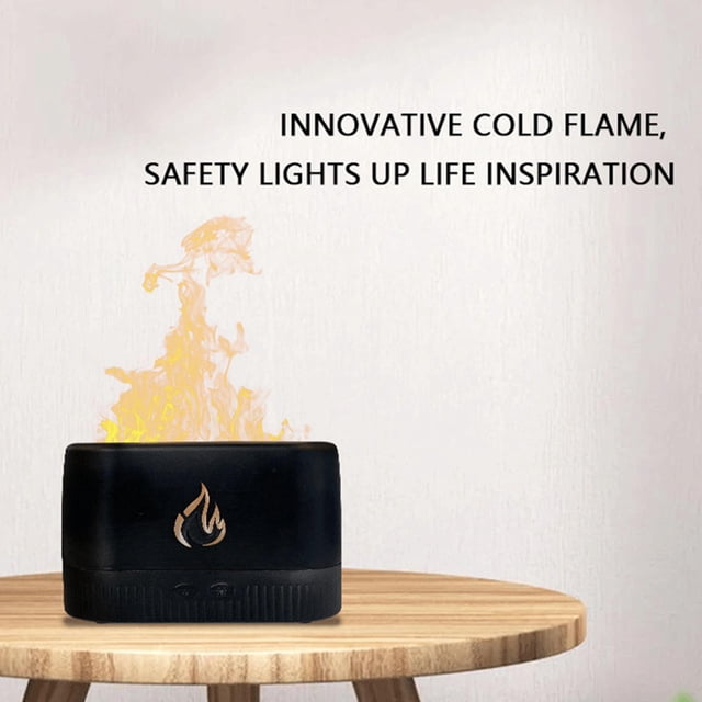 Humidificador de Aire Ultrasónico, Difusor de Aceite Esencial de Lma de Simución, Generador de Nieb Silenciosa para Habitación de Bebé, Coche, O Negro perfecl Humidificador de aire