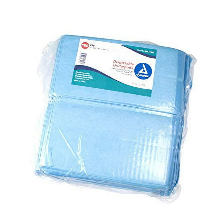 Tolobeve Underpads Incontinence Bed Pads, 13'' x 17'' Disposable 100 Count  Chucks Pads, Pee Pads for Adults Baby