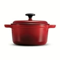 thumbnail image 3 of Tramontina 3.5 Qt Enameled Cast Iron Covered Dutch Oven - Red, 3 of 3