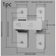 thumbnail image 1 of Pestillos abatibles, cerraduras de seguridad for puertas francesas corredizas de vallas de madera de granero, herrajes for puertas de acero inoxidable, 1 of 2