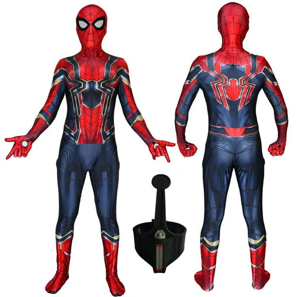 Disfraz de SpiderMan para adultos traje de superheroe 3D de lujo fuera de casa para Halloween Fivean unisex