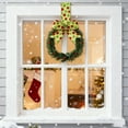 thumbnail image 3 of Yucurem 5.1 Inch Mini Christmas Cabinet Wreath, 6PCS Small Christmas Kitchen Wreaths with Bow Ribbon for Xmas Window Door Chair Fireplace Table Centerpiece Indoor Outdoor Decor, 3 of 6