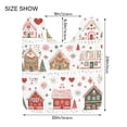 thumbnail image 5 of Yayeee Bath Rug for Bathroom Floor Non Slip Rectangle Fluffy Soft Absorbent Mat, 16"x24", Red Nordic Christmas House, 5 of 7
