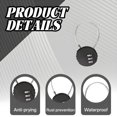 thumbnail image 3 of MELIVO Bike Lock,5.31" Bike Locks,Cable Bicycle Lock Scooter Locks Anti Theft,Black, 3 of 7