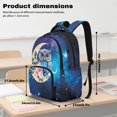 thumbnail image 6 of KUIFORTI Blue Owl Bookbag and Lunchbox Set 4Pcs Cool Kids Backpack with Pencil Pouch Water Bottle Sleeve for Teens Elementary Middle School Back to School Gifts, 6 of 7