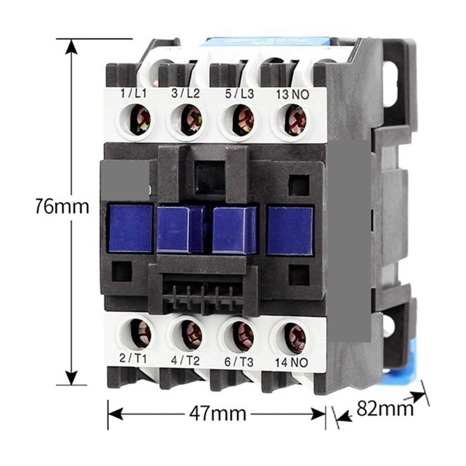 CJX2-0910 1NO CJX2-0901 1NC Din Rail Magnetic AC Contactor 9A Coil Voltage 380 220 110 36V 24V LC1-D ,Replace Most