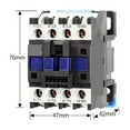 thumbnail image 4 of CJX2-0910 1NO CJX2-0901 1NC Din Rail Magnetic AC Contactor 9A Coil Voltage 380 220 110 36V 24V LC1-D ,Replace Most, 4 of 5