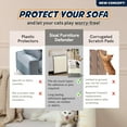 thumbnail image 3 of Panther Armor Cat Couch Protector for Cat Scratching Furniture Defense, Gray, Back Rest, 3 of 8