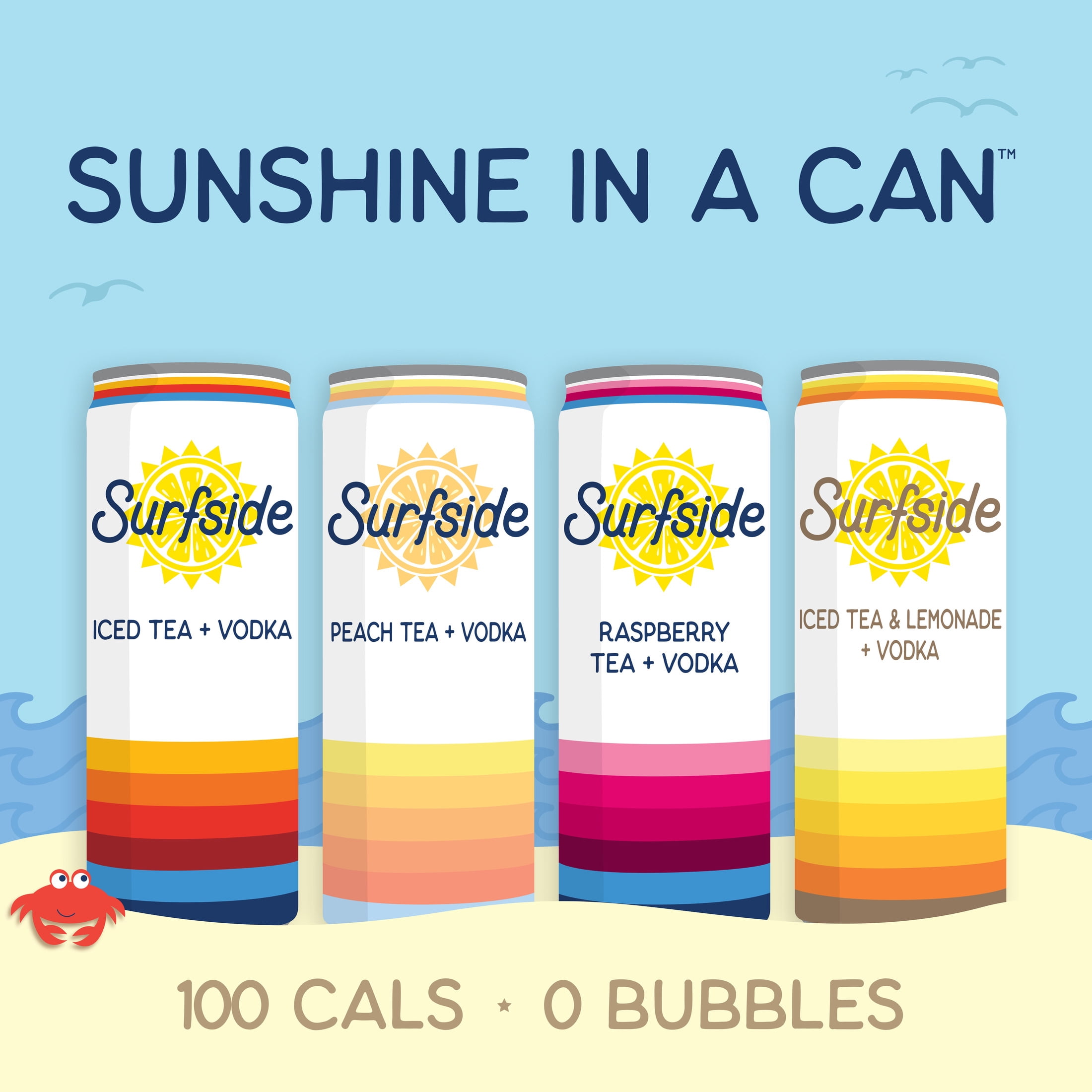 Surfside Iced Tea Vodka Variety 8 pack