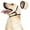 Beige, variant on BingTong Dog Noise Cancelling Ear Wrap, Dog No Shake Ear Muffs Noise Protection Firework Thunder Vacuum, Comfortable Quiet Dogs Calming Hoodie, For Grooming Bathing & Swimming Pink