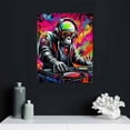 thumbnail image 4 of Nawypu  Graffiti Wall Art DJ Monkey Painting Banksy Gorilla Canvas Music Picture Pop Art Wall Decor, 4 of 4