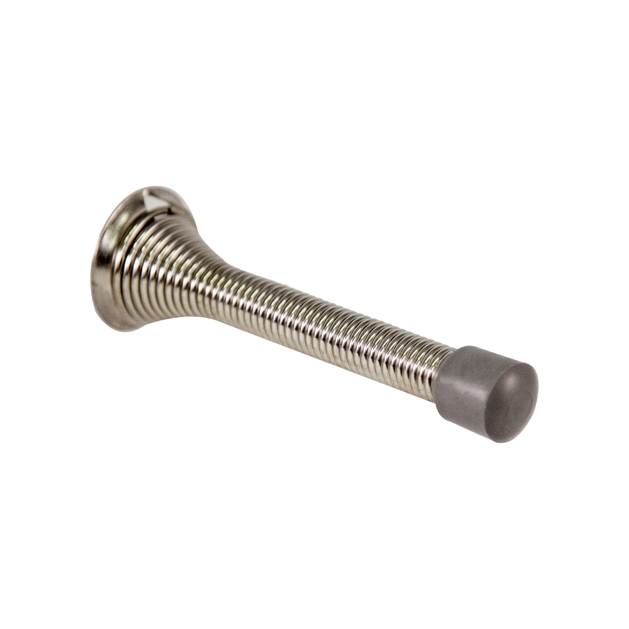 Design House 10-Pack Spring Door Stops with Rubber Tips, Satin Nickel