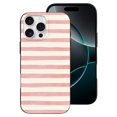 thumbnail image 2 of Funda de TPU a rayas para iPhone 16 Pro Max: ultrafina, a prueba de golpes, antiamarilleo, resistente a arañazos, compatible con carga inalámbrica, agarre mejorado, estilo negro., 2 of 7