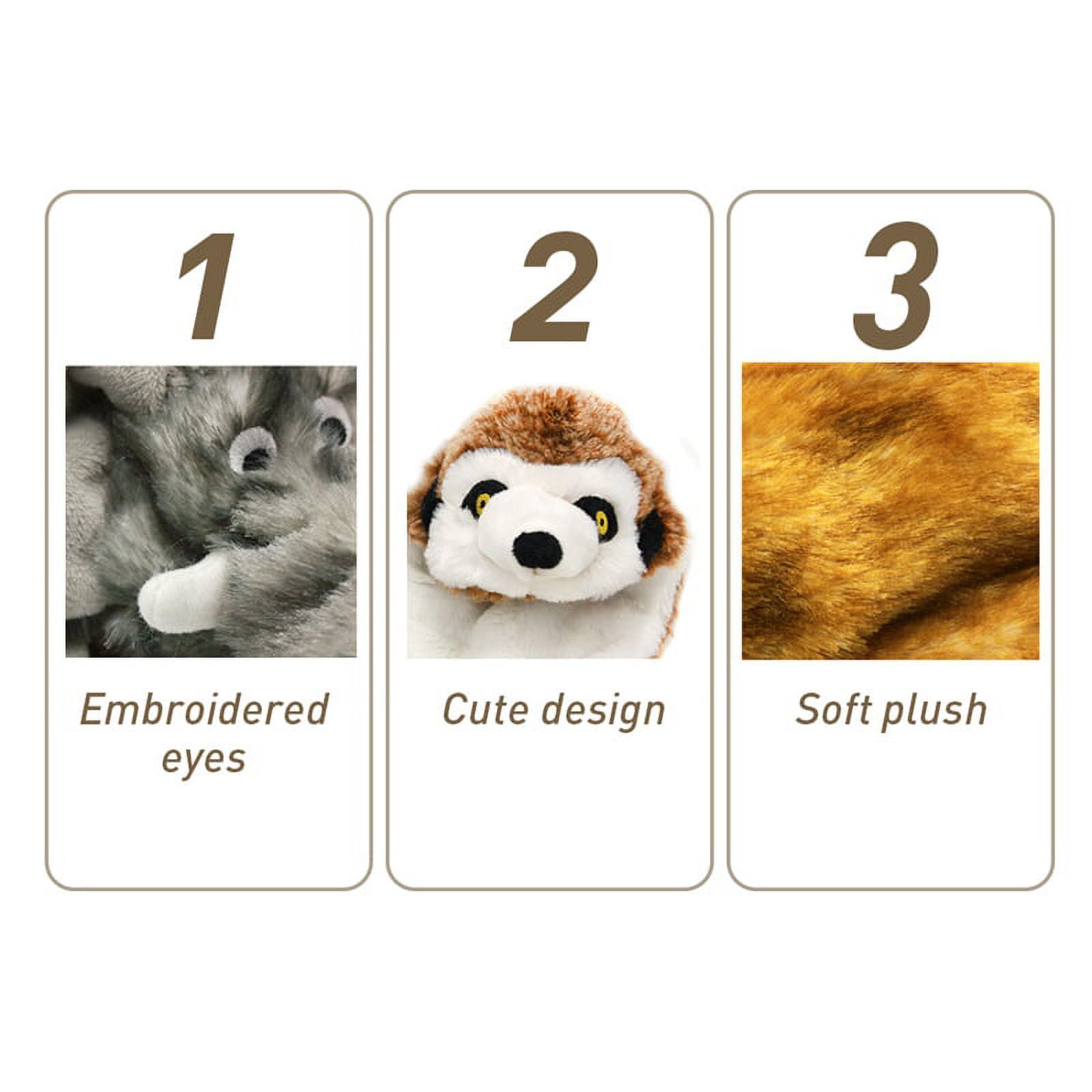 Ame 5 Pack Dog Toys Crinkle Dog Toys For Small Dogs Durable Dog Chew Toys Plush Cute Animals Natural Puppy Toys For Teething Pet Squeak Toys