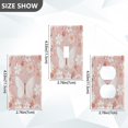 thumbnail image 4 of Switch Panel Switch Decoration 2.76x4.53x0.28 Inches Unused Outlet Cover Switch Plate Wall Plates Living Room Kitchen Bedroom Study Switches Pink Butterflies and Pink Flowers, 4 of 8