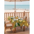 thumbnail image 2 of Outdoor Tablecloth with Umbrella Hole for Patio/Picnic/Party/Camping, Lemons Leaves Waterproof Table Cloth Rectangle Table Cover Washable, Summer Fruits Floral Botanical Brown (60"x 84"), 2 of 8