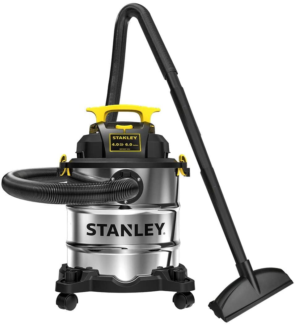 Stanley SL18116 Wet/Dry Vacuum, 6 Gallon, 4 Horsepower, Stainless Steel