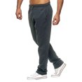 thumbnail image 2 of FOCUSNORM Men Casual Long Pants Solid Color Straps Elastic Band Loose Bottoms, 2 of 3