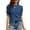 dark blue, variant on Short sleeved women sweater, casual summer round neck pullover knit sweater shirt