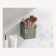 thumbnail image 4 of Contenedores de plástico blancos para organizar la despensa | Organizador pequeño de 4 asas para cocina y baño | Contenedor modular verde y blanco de 12 x 10 x 8 cm, 4 of 6