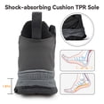 thumbnail image 4 of Gexuosn Hiking Boots for Men Outdoor Mid Trekking Lightweight Mountaineering Shoes,Gray, 4 of 6