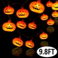 Halloween String Lights LED Pumpkin Lights Halloween Decorations Lights