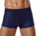 thumbnail image 1 of Bóxer de seda de hielo para hombre, ropa interior de malla, transpirable, deportiva, talla grande, 2023, 1 of 4