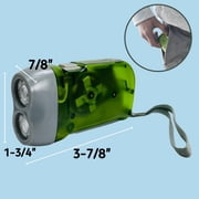 GLOW PRO 4 (10.2 cm) | 2 LED Crank Flashlight | Battery-Free | Compact & Lightweight | Multi-Color Availability | Perfect for Hiking, Camping, Emergencies