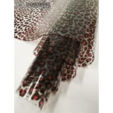 Fabric Empire, Transparent Leopard Print Vinyl Fabric, Pink, 30 Gauge, 54" Wide, Sold By The ...