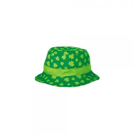 Amscan St. Patrick's Day Bucket Hat Costume Party Head Wear (1 Piece), Green, 4 1/2 x