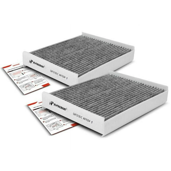 Front Cabin Air Filter Set 2 - Compatible with 2015 - 2022 Ford F-150 2016 2017 2018 2019 2020 2021