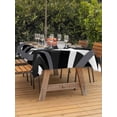 thumbnail image 3 of Outdoor Tablecloth with Umbrella Hole for Patio/Picnic/Party/Camping, Gray Black Geometric Waterproof Table Cloth Rectangle Table Cover Washable, Modern Art Abstract Grey Line (60"x 102"), 3 of 8