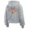 thumbnail image 3 of Women's WEAR by Erin Andrews Heather Gray Texas Longhorns Wear Speckle Double-Hit Raglan Full-Zip Hoodie, 3 of 5