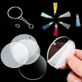 thumbnail image 5 of 64 Pcs Acrylic Transparent Discs Blank Keychains Circle Key Chains and Tassel Pendant Keyring for DIY Project and Crafts Metal + Acrylic three colors, 5 of 8