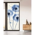 thumbnail image 2 of Window Privacy Film Spring Dandelion Stained Glass Window Film Decorative Sun Block Window Cover Simple Vintage Watercolor Blue Flowers Window Clings Static Adhesive Sticker for Bathroom 35.4"x78.7", 2 of 7