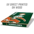 thumbnail image 3 of YouTheFan NCAA Miami Hurricanes 2' x 3' Cornhole Game, 3 of 6