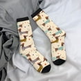 thumbnail image 5 of Pofeuu Dachshund Dog Print Crew Socks, Adult Running Hiking Socks for Youth and Adult, 5 of 6