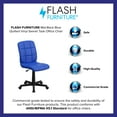 thumbnail image 4 of Flash Furniture Mid-Back Blue Quilted Vinyl Swivel Task Office Chair, 4 of 13