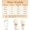 thumbnail image 7 of ElElax Women's Cross Band Slippers, Plush Furry Soft House Slippers, Warm Cozy Open Toe Women Slippers, Comfy Indoor Outdoor Slip On Home Shoes Fuzzy Slippers, Beige, 7 of 7