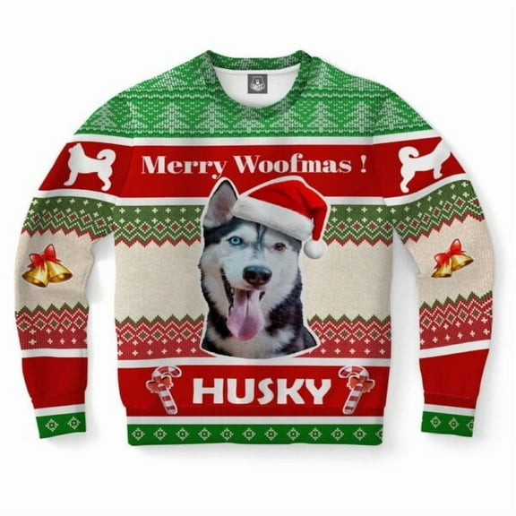 Siberian Husky Dog Christmas Sweater, Christmas Sweater, Christmas Sweater, Funny Xmas Sweaters