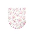 thumbnail image 6 of ZIATUBLES Toilet Lid Cover Breathable Soft Stretch Fabric Toilet Decor Elastic Edge Toilet Bowl Lid Cover Fits Elongated, Oblong and Round Lids Home Bathroom Decor Accessories, Light Pink Rose, 6 of 6