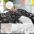 thumbnail image 2 of Fall Pumpkin Bedding Duvet Cover Set Twin Size 4 Pieces Maple Leaf Thanksgiving Black Background Bedding Set with Zipper Closure, 1 Comforter Cover 68x86 Inches 1 Flat Sheet & 2 Pillow Cases, 2 of 7