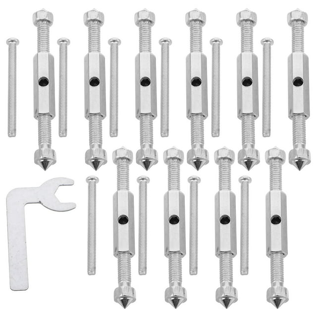 WORGEOUS 21pcs 86 Tipo de interruptor Casseta Reparación de cassette Tornillos de caja eléctrica Varilla de soporte de pared universal Montaje de pared Caja de reparación Herramientas con llave