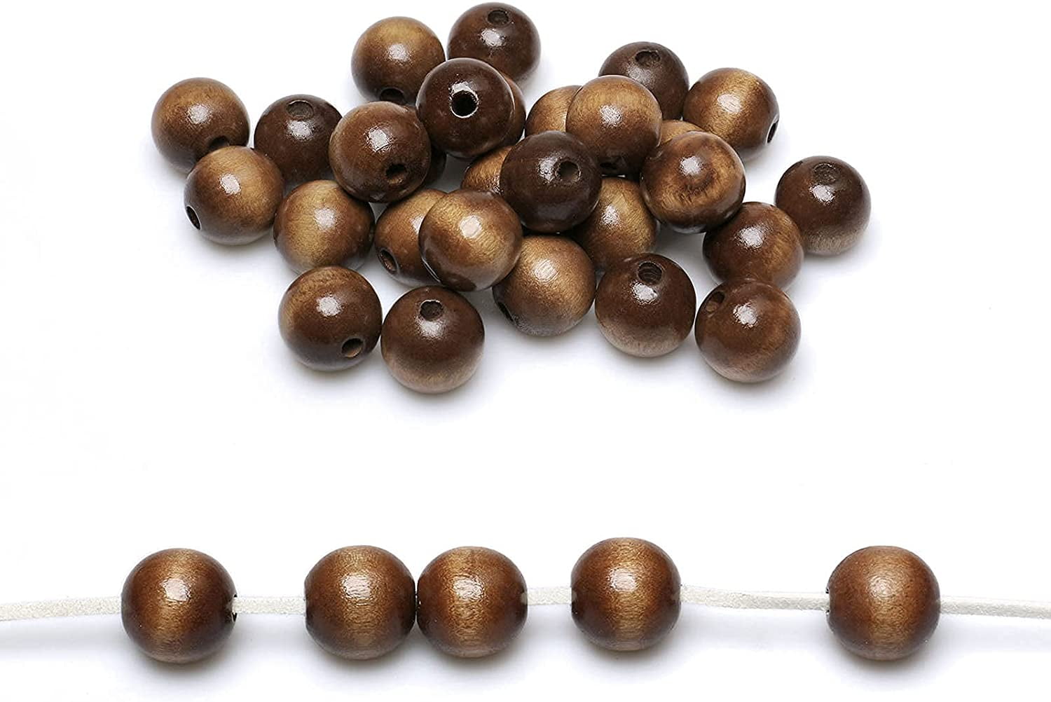 20mm Wholesale Natural Wood Beads Clips at CraftySticks